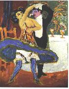 Ernst Ludwig Kirchner Variete France oil painting artist